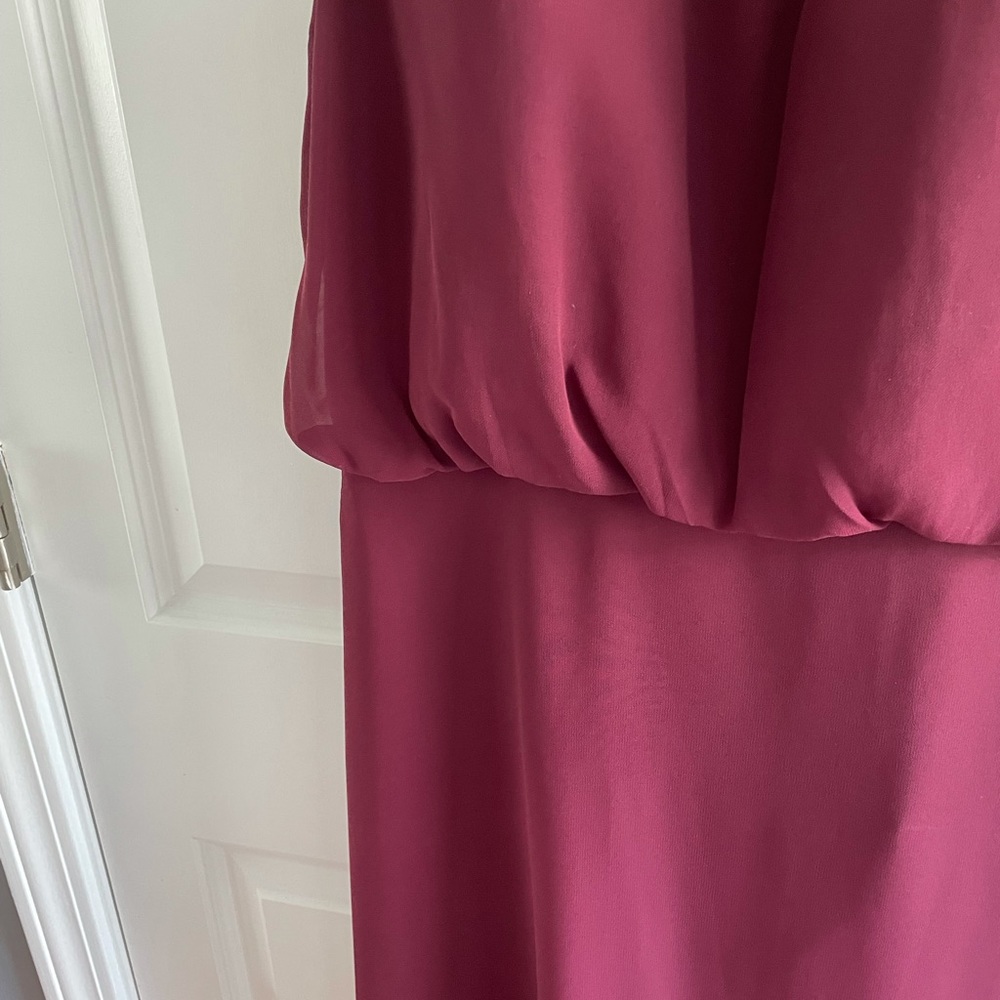 Bill Levkoff bridesmaid dress in Merlot size 8 - Picture 4 of 6